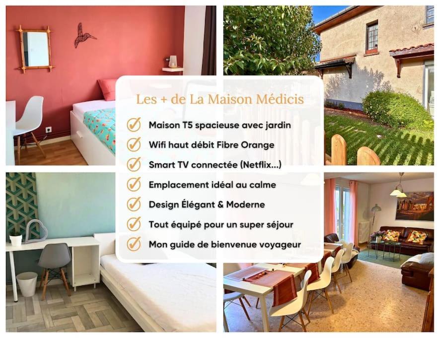 Maison Medicis - T5 Spacieuse Et Calme En Ville - Emplacement Ideal Τουλούζη Εξωτερικό φωτογραφία